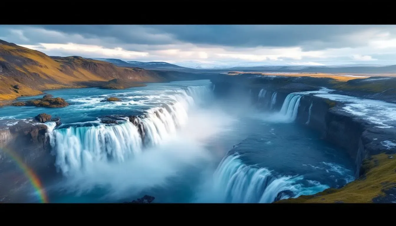 Gullfoss Waterfall - filming location in Iceland