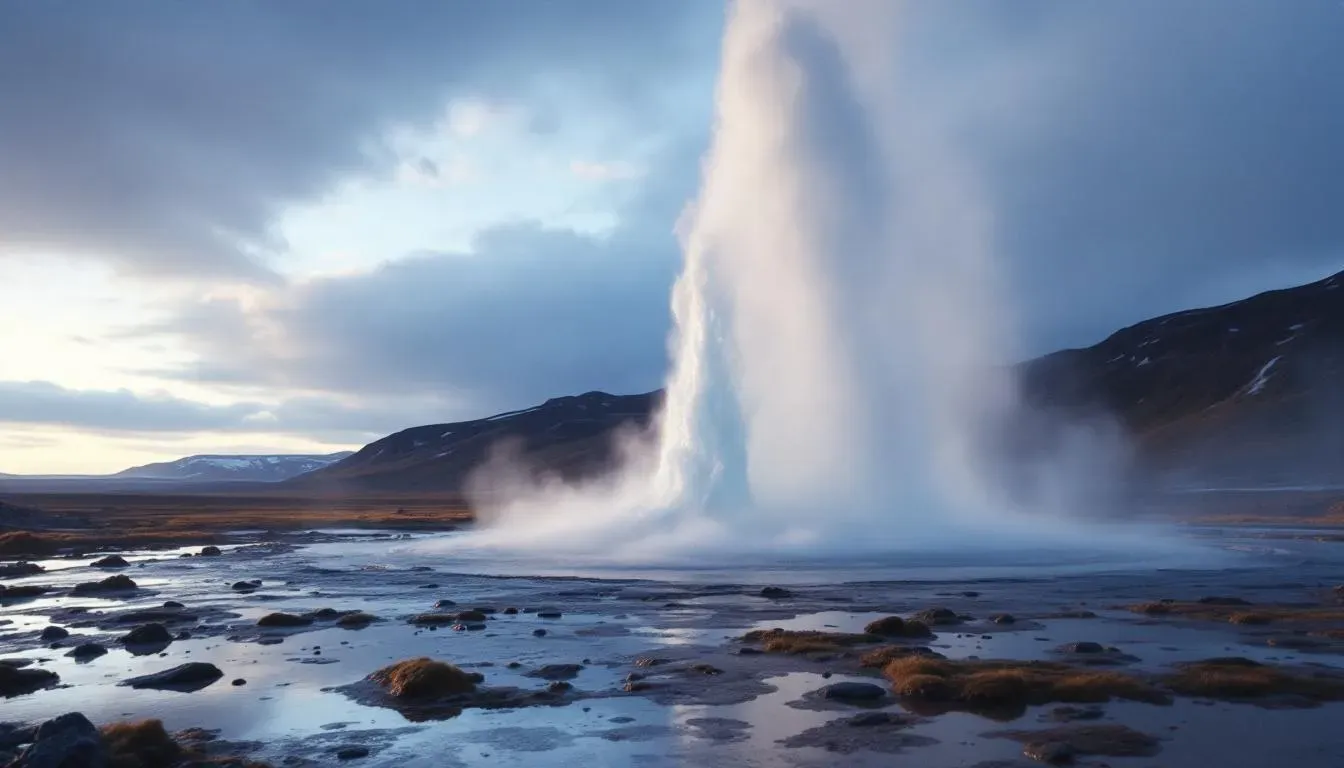 Strokkur Geyser - filming location in Iceland